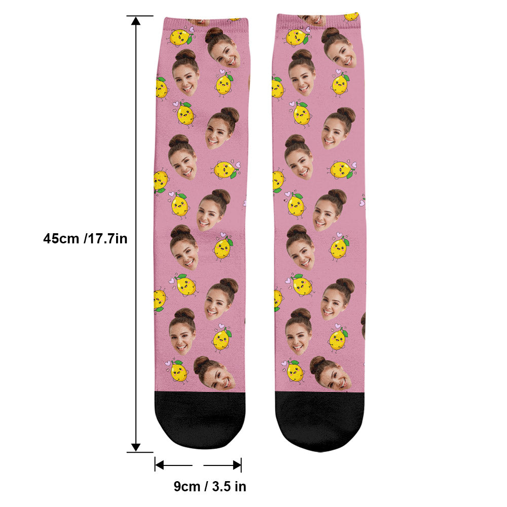 Funny Icon Pattern - Personalized Aunt Socks