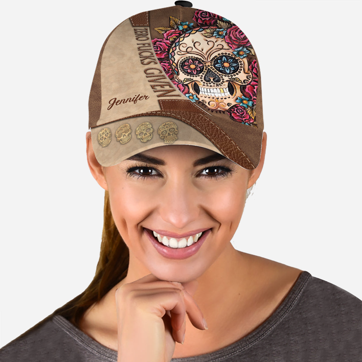 Zero F Given - Personalized Skull Classic Cap