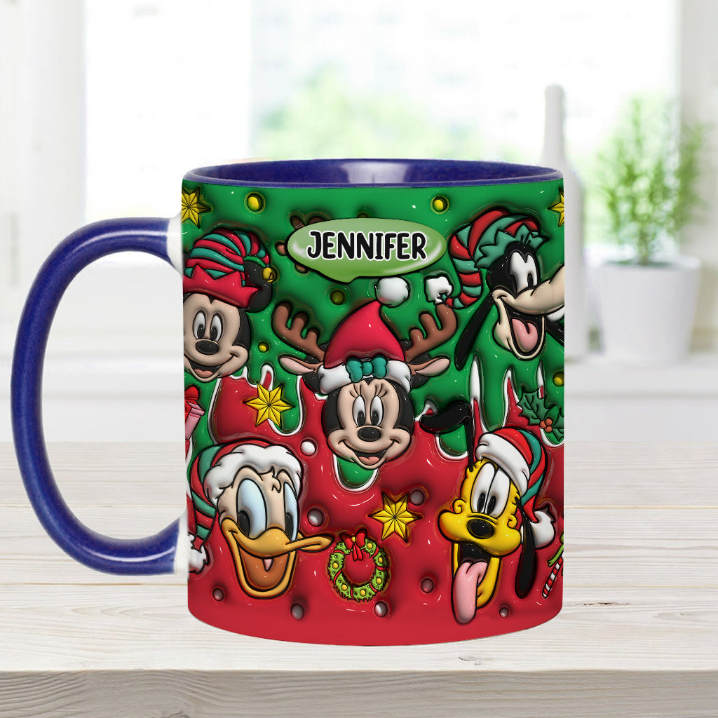 Christmas Is Coming - Personalized Mouse Accent Mug