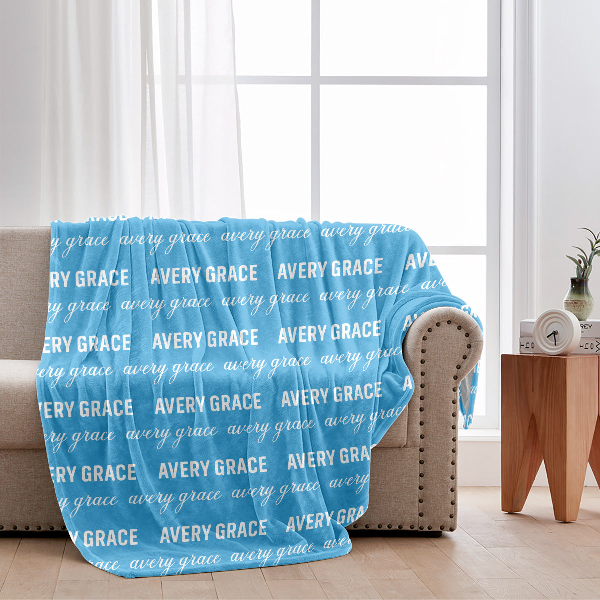 Custom Name Pattern - Personalized grandson Blanket