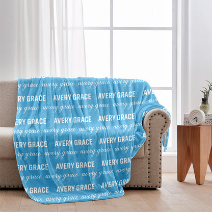 Custom Name Pattern - Personalized grandson Blanket