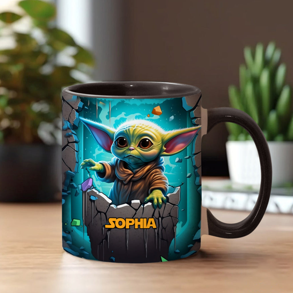 The Galaxy - Personalized The Force Accent Mug