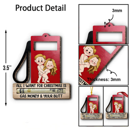 All I Want For Christmas - gift for husband, boyfriend, wife, girlfriend - Personalized Ornament