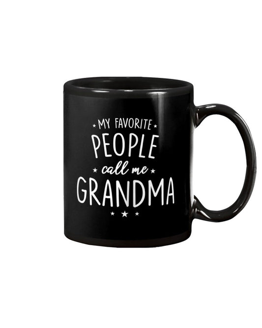 Womens Gift My Favorite People Call Me Grandma - Grandma Mug 0921