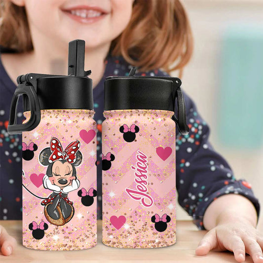 Magic Mouse Ears - Personalized Kids Water Bottle