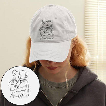 Custom Photo - Personalized Dog Embroidered Classic Cap