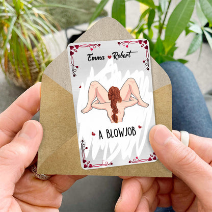 Scratch To Reveal - Personalized Couple Wallet Insert Card