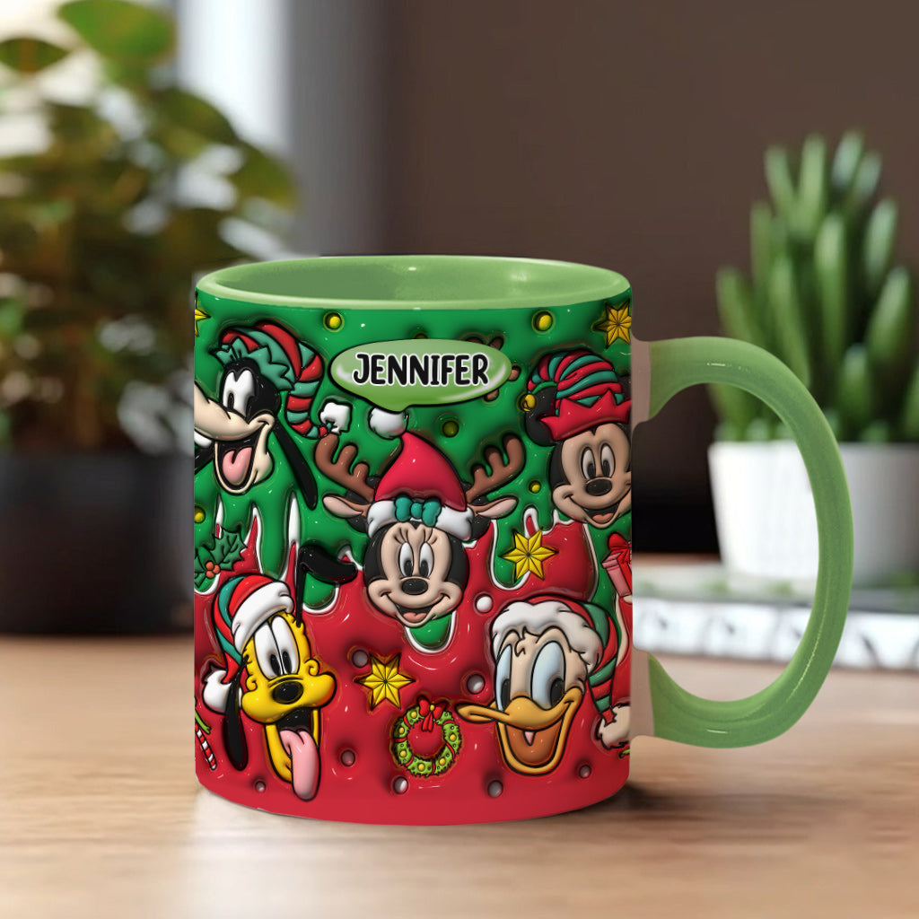 Christmas Is Coming - Personalized Mouse Accent Mug
