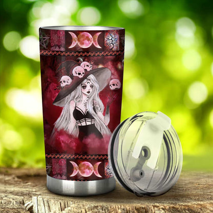 Skull Pretty Crazy Witch - Witch Tumbler 0822