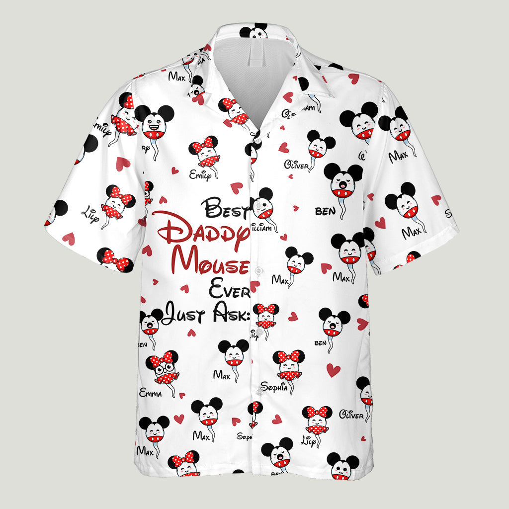Daddy Mouse - Personalized Mouse Hawaiian Shirt