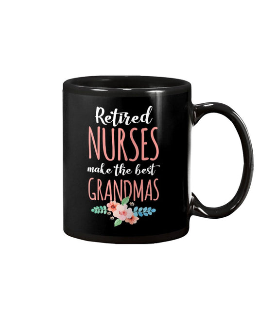 Womens Retired Nurse Nursing Retirements Gift - Grandma Mug 0921