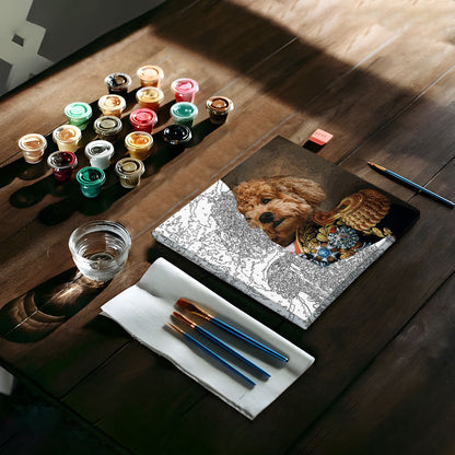 Royal Pets - Personalized Dog Paint By Numbers Kit
