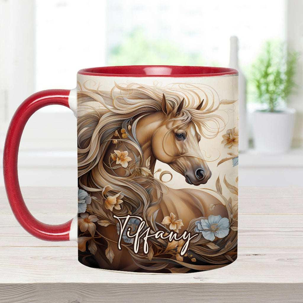 Love Horses - Personalized Horse Accent Mug