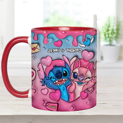You And Me - Personalized Ohana Accent Mug