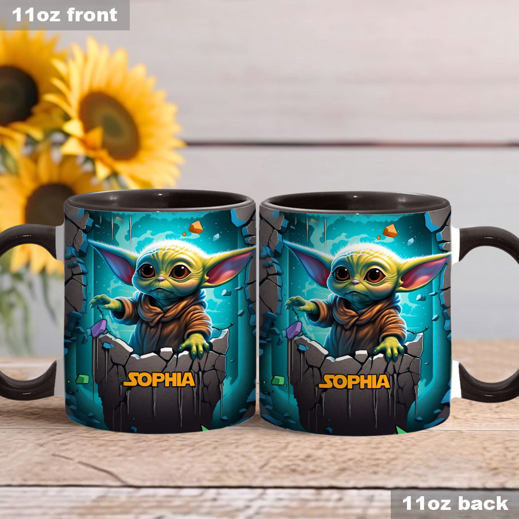 The Galaxy - Personalized The Force Accent Mug