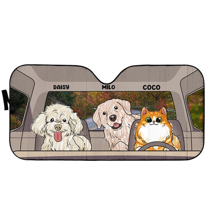 Lovely Paws - Personalized Dog Car Sunshade