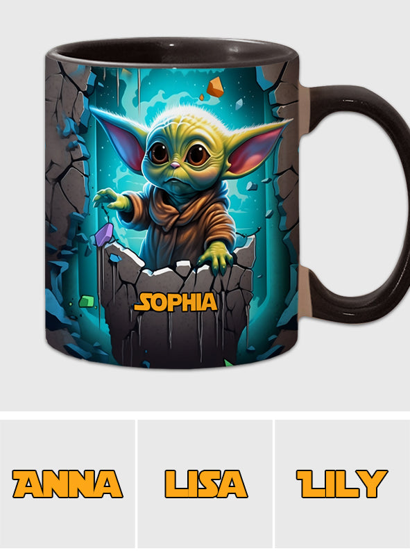 The Galaxy - Personalized The Force Accent Mug