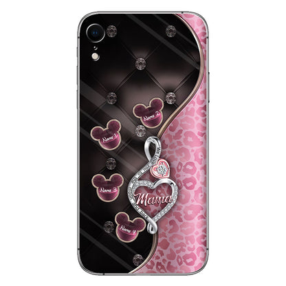 To The Moon And Back Rose Gold - Personalized Mother's Day Mouse Phone Case