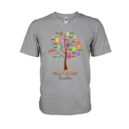 Blessed To Be Called Grandma - Personalized Easter Day Grandma T-shirt and Hoodie