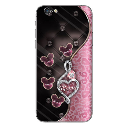 To The Moon And Back Rose Gold - Personalized Mother's Day Mouse Phone Case