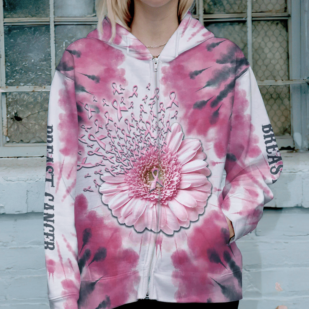 Daisy Pink Ribbons - Breast Cancer Awareness All Over T-shirt and Hoodie 0822