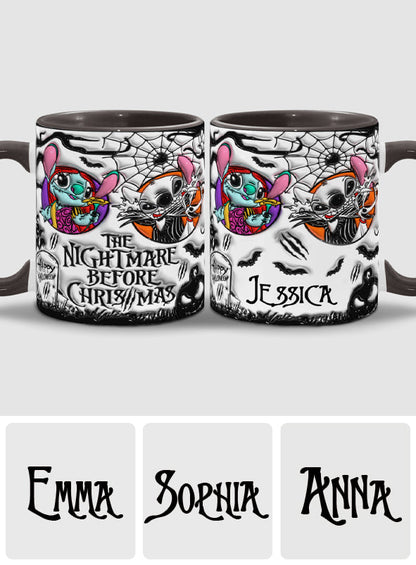 The Nightmare Before Christmas - Personalized Ohana Accent Mug