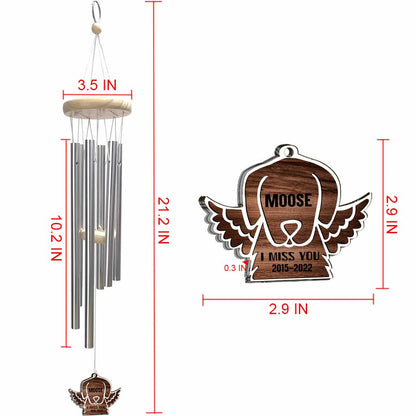 I Miss You - Personalized Dog Wind Chime