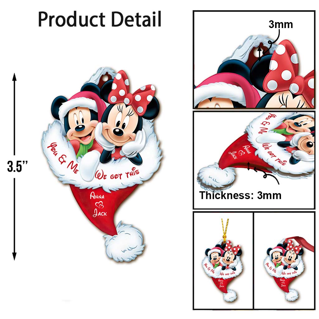 I'm Yours - Personalized Christmas Mouse Ornament (Printed On Both Sides)