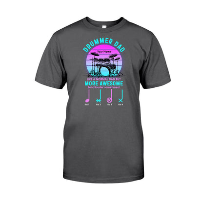 Drummer Dad - Personalized Father's Day T-shirt and Hoodie