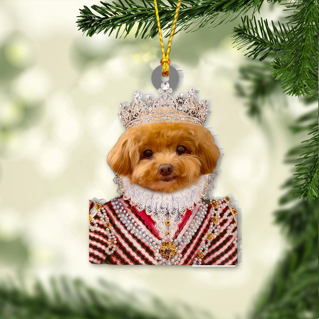 Custom Royal Portrait Renaissance Style - Personalized Dog Ornament