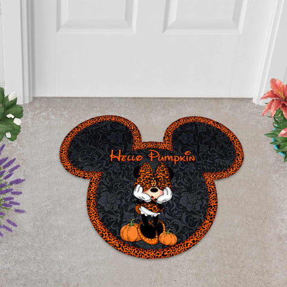 Hello Pumpkin - Mouse Shaped Doormat