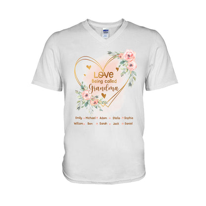 Love Being Called Grandma - Personalized Grandma T-shirt and Hoodie