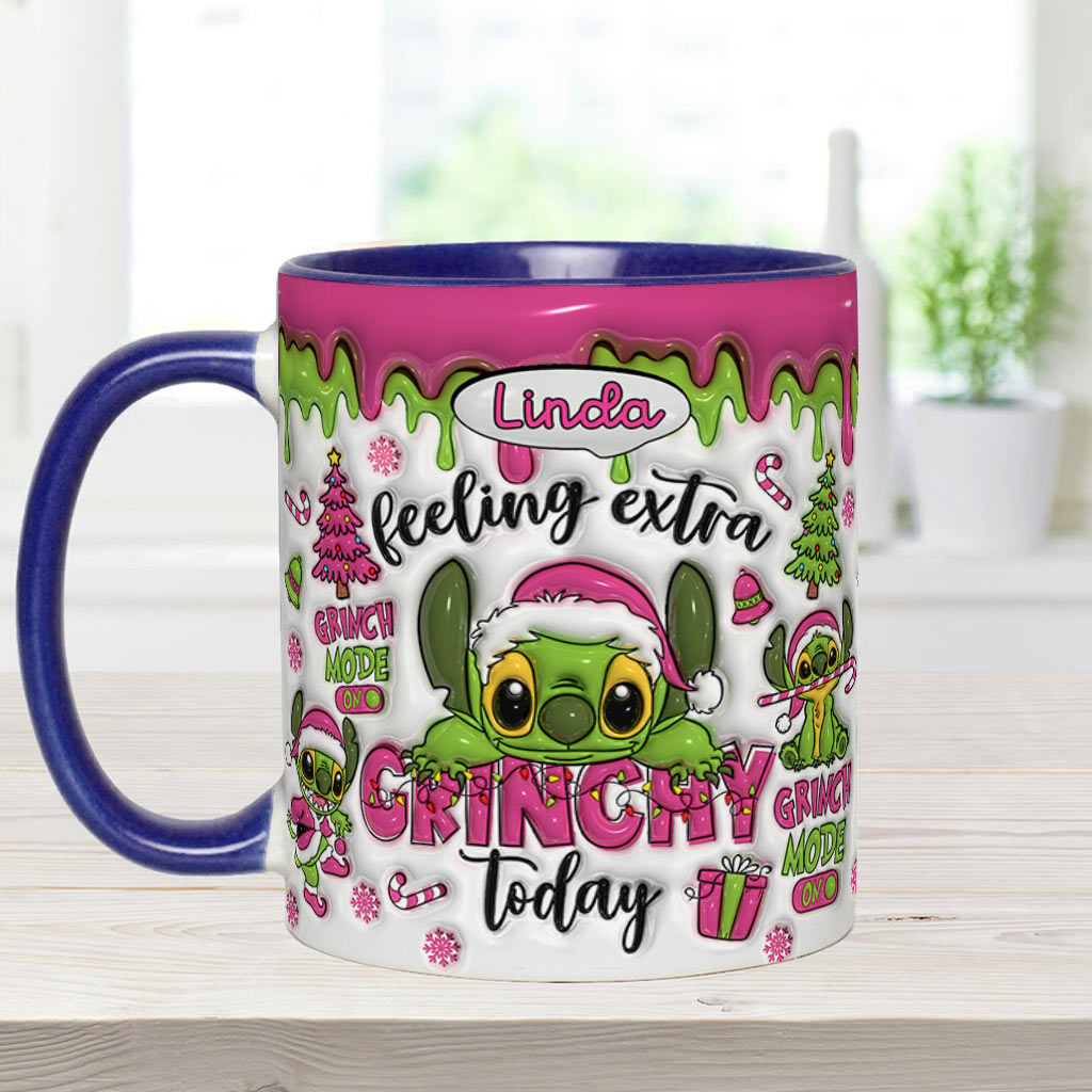 Feeling Extra Grinch Today - Personalized Ohana Accent Mug