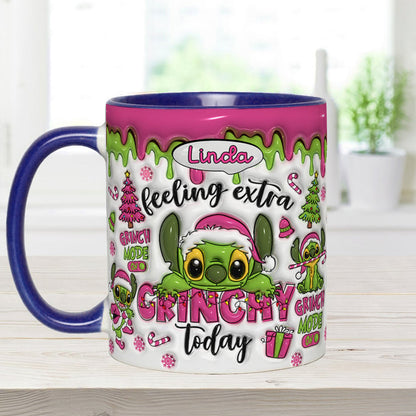 Feeling Extra Grinch Today - Personalized Ohana Accent Mug