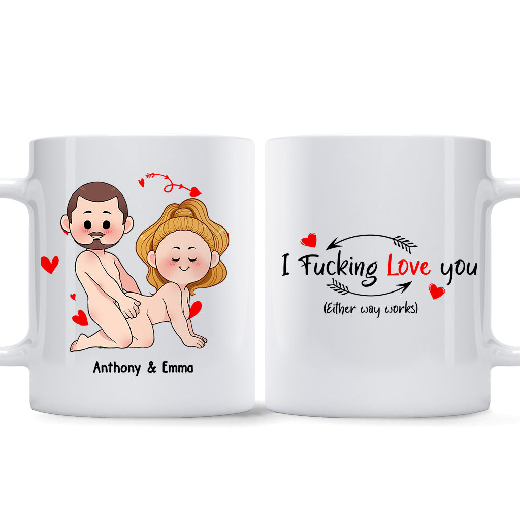 I Just Want You To Be Happy - Couple gift for husband, wife, boyfriend, girlfriend - Personalized Mug