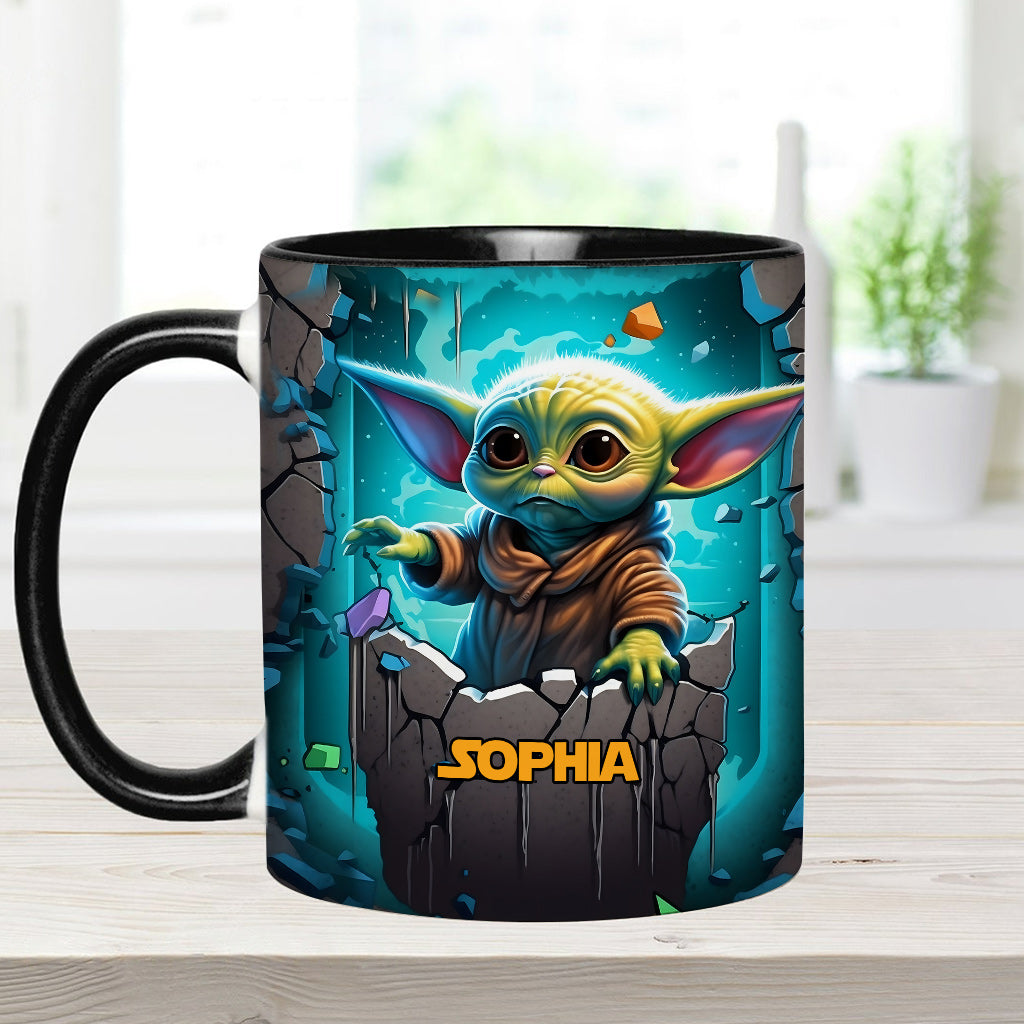 The Galaxy - Personalized The Force Accent Mug