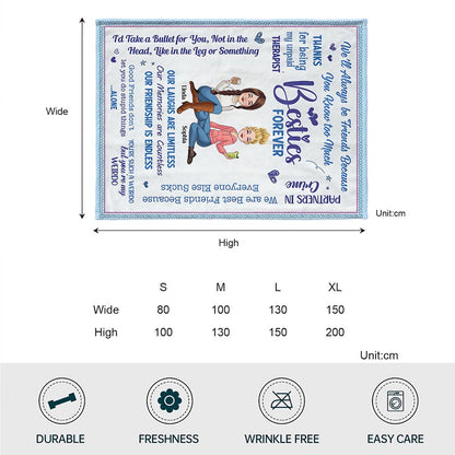Besties Forever - Personalized Bestie Blanket