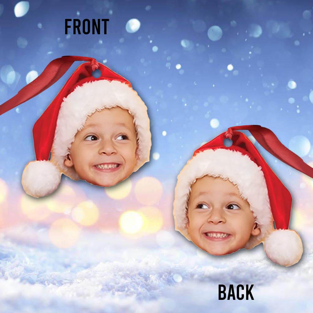 Custom Face Picture Ornament - Personalized Family Ornament