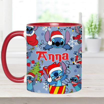 Merry Stitchmas - Personalized Ohana Accent Mug