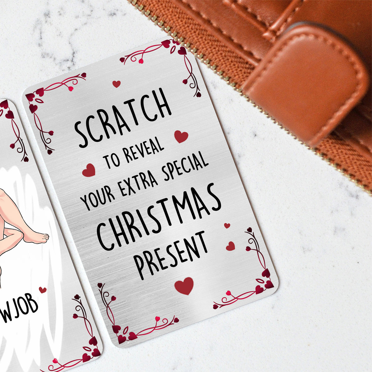 Scratch To Reveal - Personalized Couple Wallet Insert Card