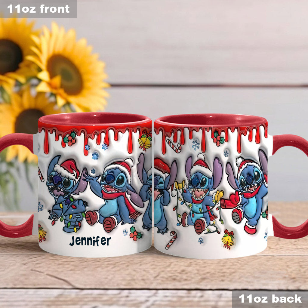 Merry Christmas - Personalized Ohana Accent Mug