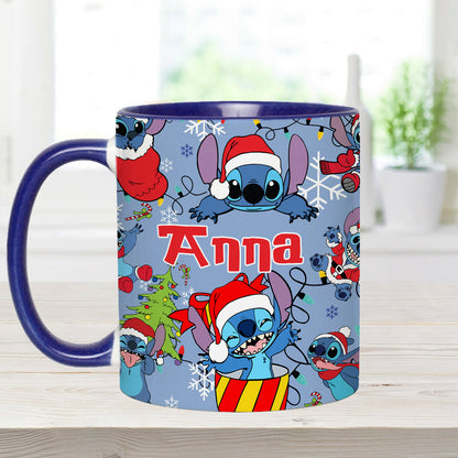 Merry Stitchmas - Personalized Ohana Accent Mug