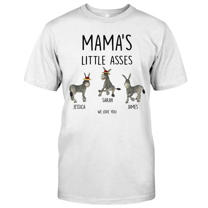 Little Asses - Gift for dad, grandpa, mom, uncle, aunt, grandma - Personalized T-shirt And Hoodie
