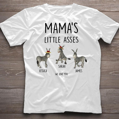 Little Asses - Gift for dad, grandpa, mom, uncle, aunt, grandma - Personalized T-shirt And Hoodie