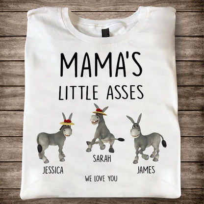 Little Asses - Gift for dad, grandpa, mom, uncle, aunt, grandma - Personalized T-shirt And Hoodie