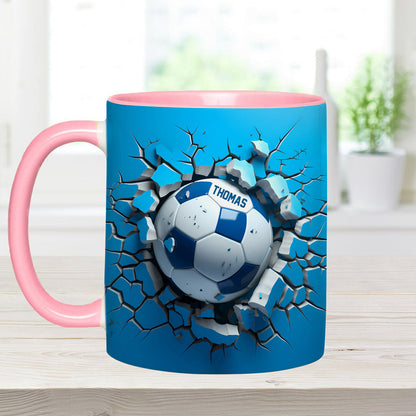 A Great Soccer - Personalized Soccer Accent Mug