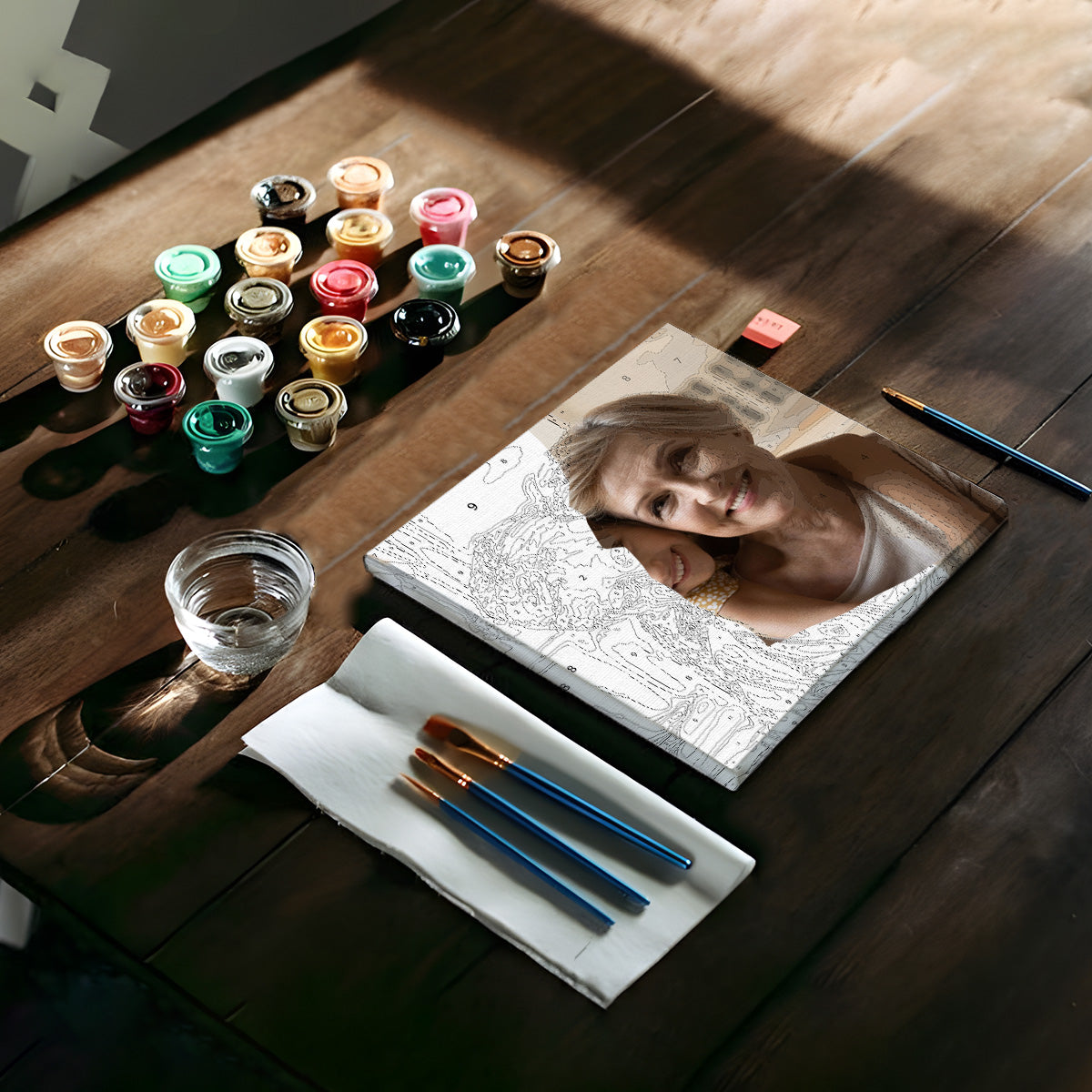 Custom Photo - Personalized Family Paint By Numbers Kit