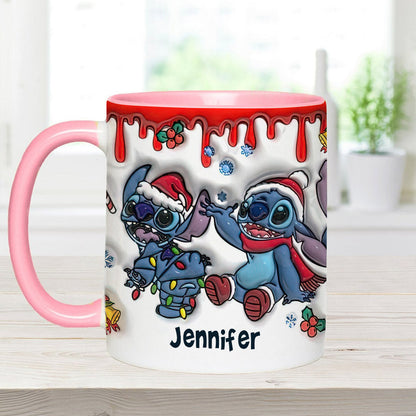 Merry Christmas - Personalized Ohana Accent Mug