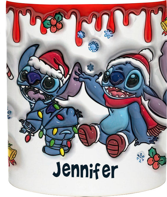 Merry Christmas - Personalized Ohana Accent Mug