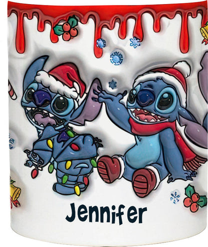 Merry Christmas - Personalized Ohana Accent Mug